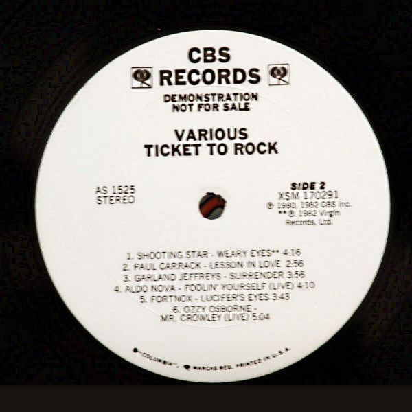 Various : Ticket To Rock (LP, Comp, Promo)