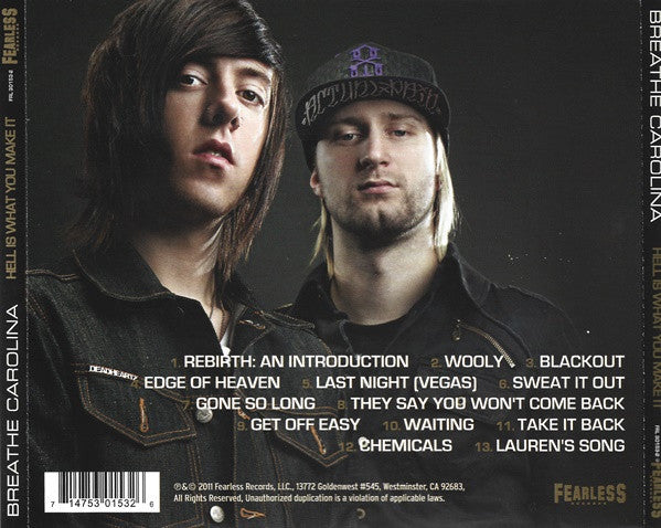 Breathe Carolina : Hell Is What You Make It (CD, Album, Cin)