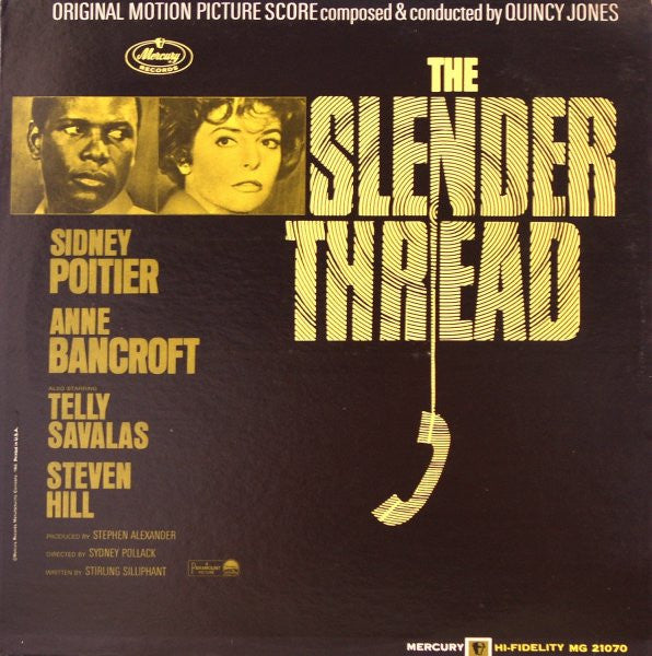 Quincy Jones : The Slender Thread (Original Motion Picture Score) (LP, Mono)