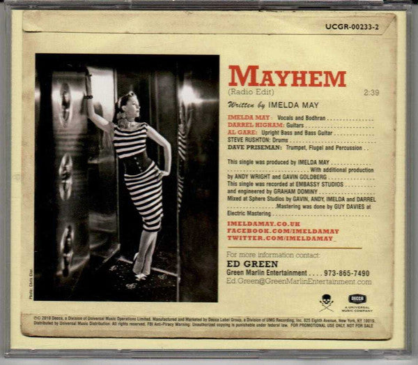 Imelda May : Mayhem (CD, Single, Promo)