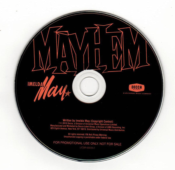 Imelda May : Mayhem (CD, Single, Promo)