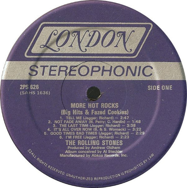The Rolling Stones : More Hot Rocks (Big Hits & Fazed Cookies) (2xLP, Comp, Kee)