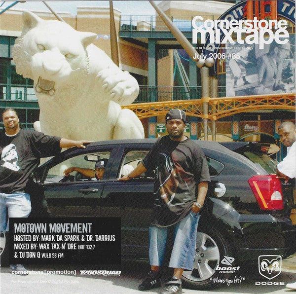 DJ WaxTax N' Dre', DJ Don Q, Various : Cornerstone Mixtape #85 / July 2006 - Motown Movement (CD, Mixed, Mixtape, Promo + CD, Comp, Promo)