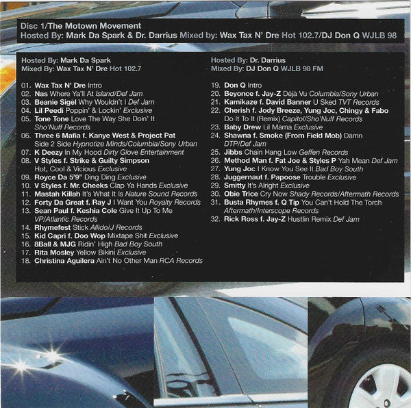DJ WaxTax N' Dre', DJ Don Q, Various : Cornerstone Mixtape #85 / July 2006 - Motown Movement (CD, Mixed, Mixtape, Promo + CD, Comp, Promo)