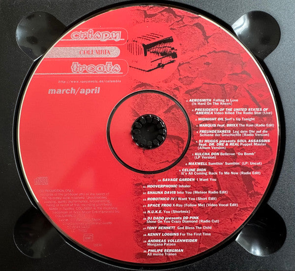Various : Crispy Columbia Treats March/April 1997 (CD, Comp, Promo, Dig)