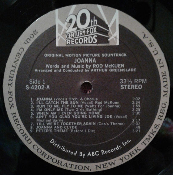 Rod McKuen : Joanna (LP, Album)