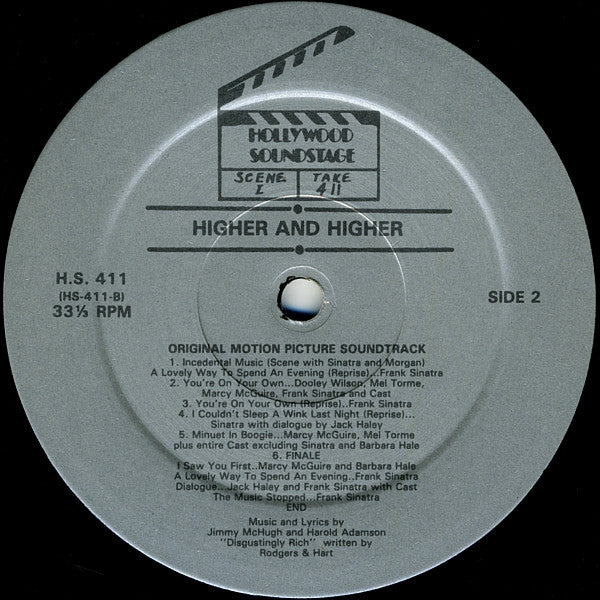 Frank Sinatra : Higher And Higher - The Sinatra Show (Original Motion Picture Soundtrack) (LP, Album)