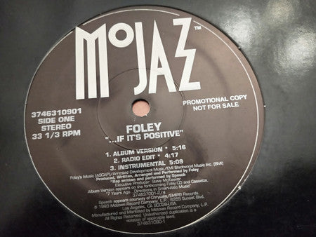 Foley : ... If It's Positive (12", Promo)