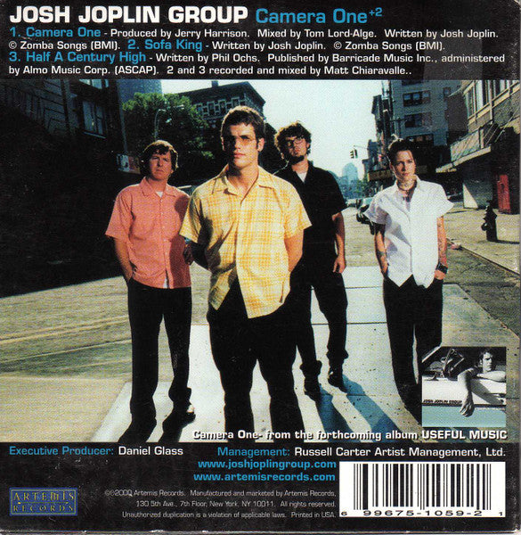 Josh Joplin Group : Camera One +2 (CD, Single)