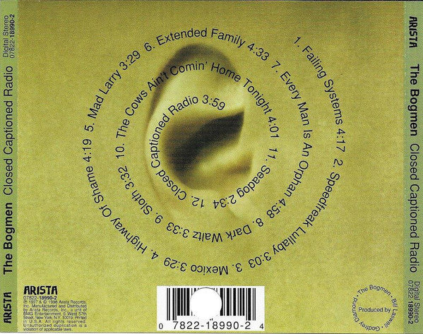The Bogmen : Closed Captioned Radio (CD, Album)