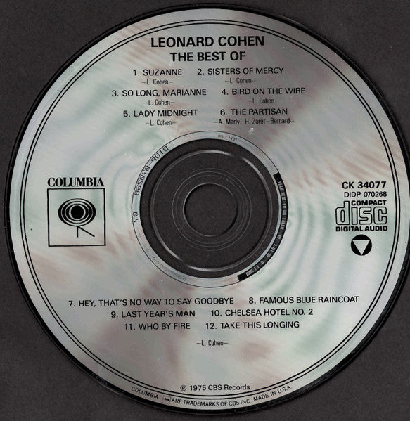 Leonard Cohen : The Best Of (CD, Comp, RE, Spr)