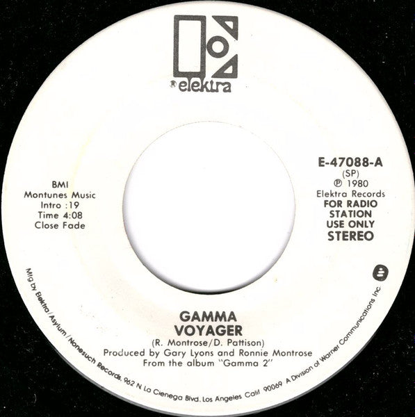 Gamma (5) : Voyager (7", Promo)