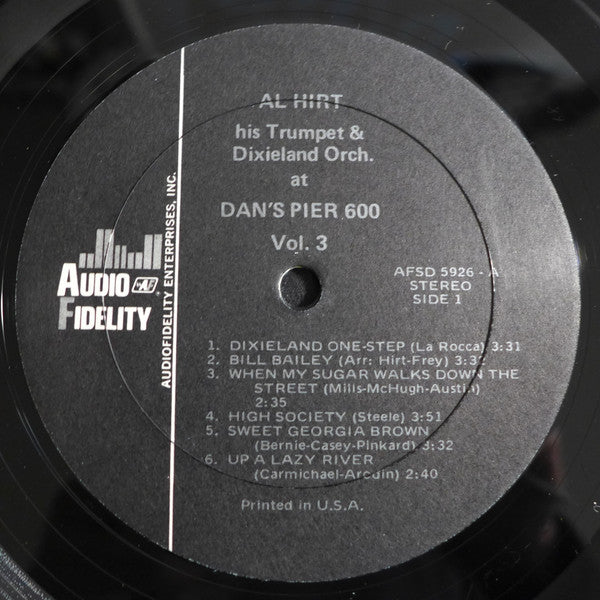 Al Hirt : Swingin' Dixie! (At Dan's Pier 600 In New Orleans) Vol. 3 (LP, Album, RE)
