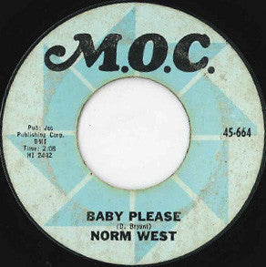 Norman West : Baby Please / Hey Little Girl (7", Single)
