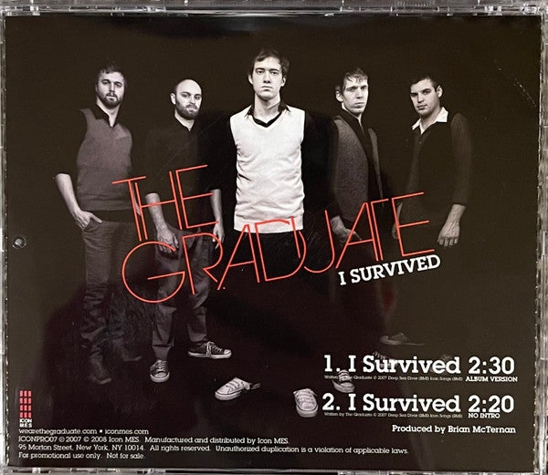 The Graduate (2) : I Survived (CD, Single, Promo + DVD, Single, Promo)