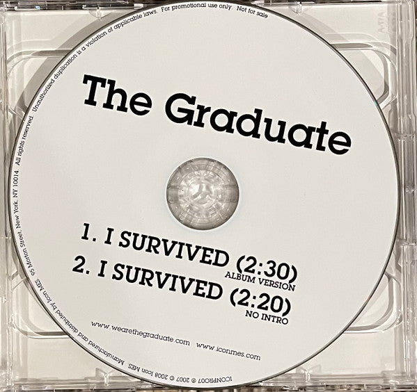 The Graduate (2) : I Survived (CD, Single, Promo + DVD, Single, Promo)