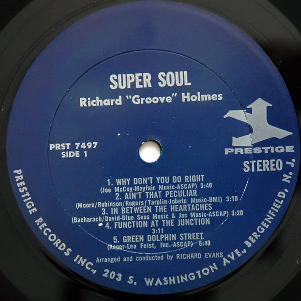Richard "Groove" Holmes : Super Soul (LP, Album)