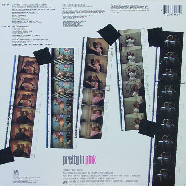 Various Artists* : Pretty In Pink (Original Motion Picture Soundtrack) (LP, Album, Comp, R -)