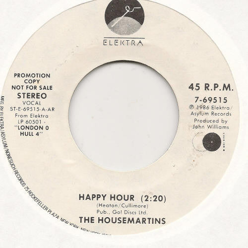 The Housemartins : Happy Hour (7", Single, Promo)