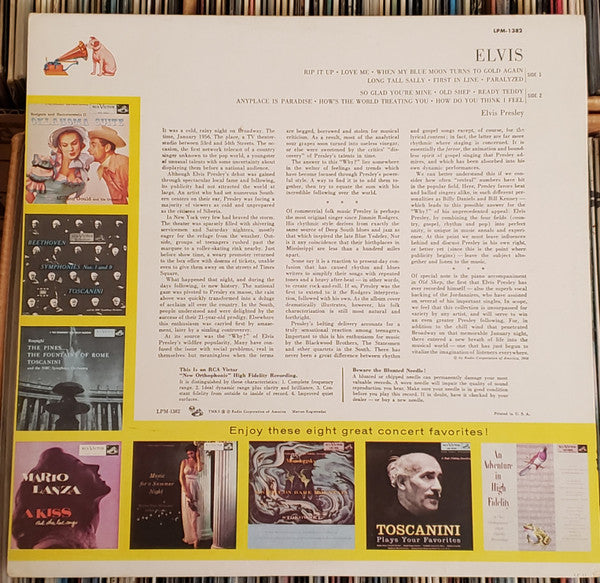Elvis Presley : Elvis (LP, Album, Mono, Ind)