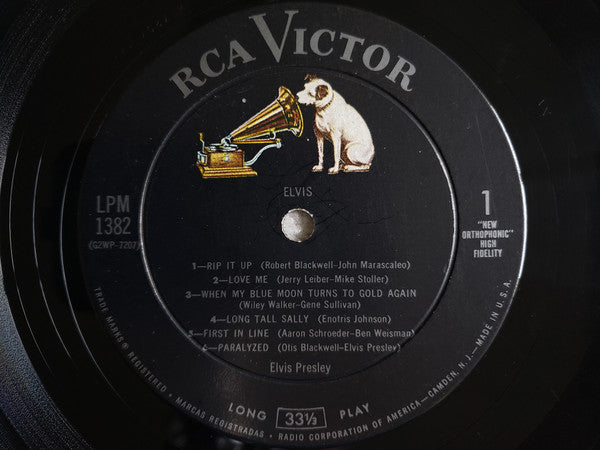 Elvis Presley : Elvis (LP, Album, Mono, Ind)