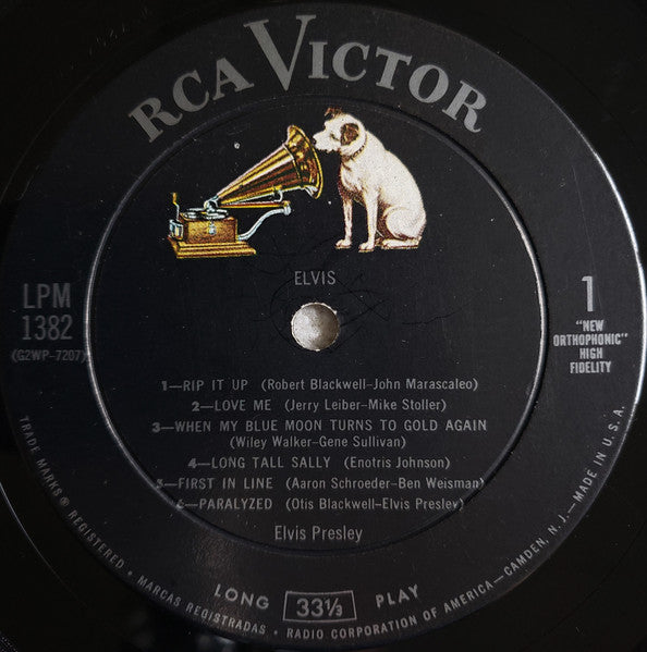 Elvis Presley : Elvis (LP, Album, Mono, Ind)
