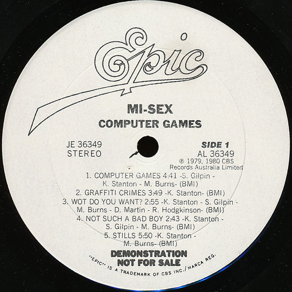 Mi-Sex : Computer Games (LP, Album, Promo, San)