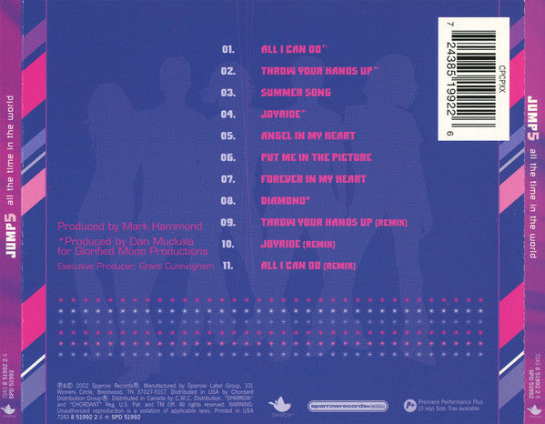 Jump5 : All The Time In The World (CD, Album)
