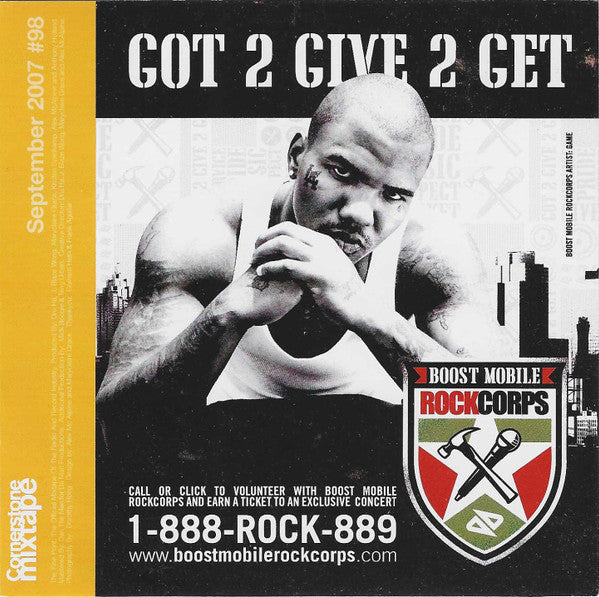 Mick Boogie, Terry Urban, Various : Cornerstone Mixtape #98 - September 2007 - The League Crew Is In The Building (CD, Mixed, Mixtape, Promo + CD, Comp, Promo)