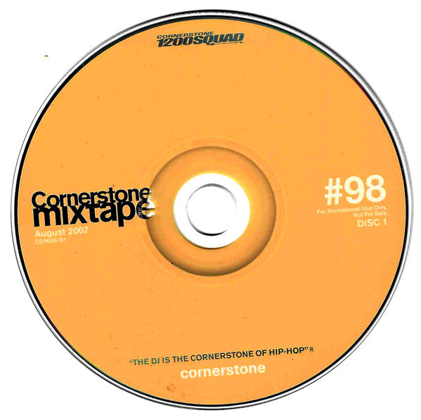 Mick Boogie, Terry Urban, Various : Cornerstone Mixtape #98 - September 2007 - The League Crew Is In The Building (CD, Mixed, Mixtape, Promo + CD, Comp, Promo)