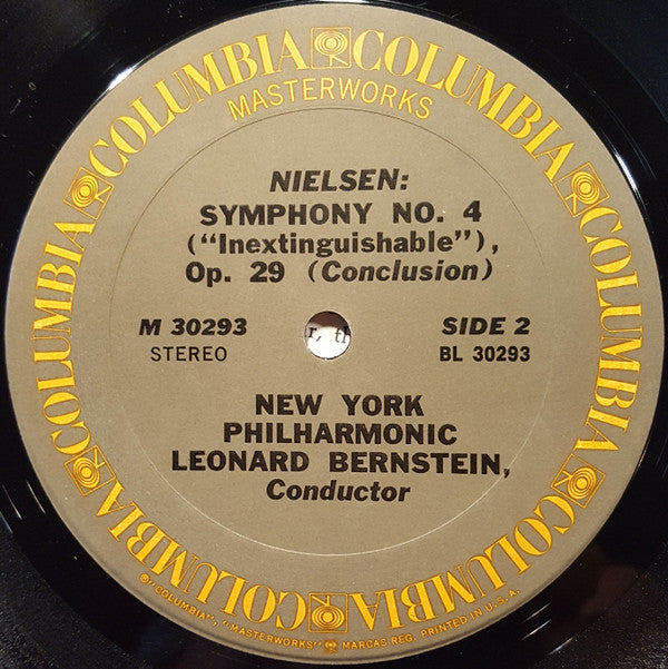 Bernstein* Conducts Nielsen* - New York Philharmonic : Symphony No. 4 ("Inextinguishable") (LP)