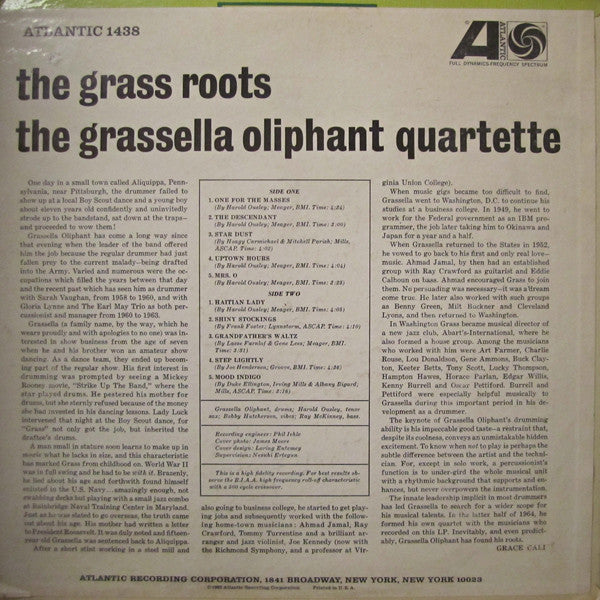 The Grassella Oliphant Quartet : The Grass Roots (LP, Album, Mono)