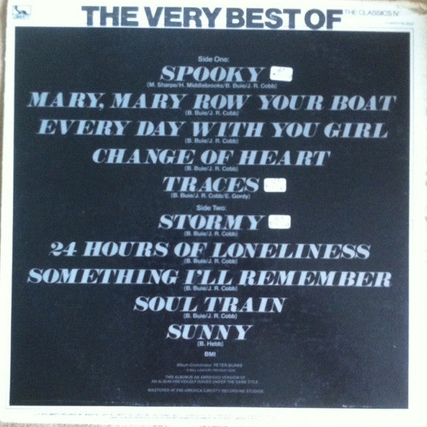 The Classics IV : The Very Best Of The Classics IV (LP, Comp, RE)