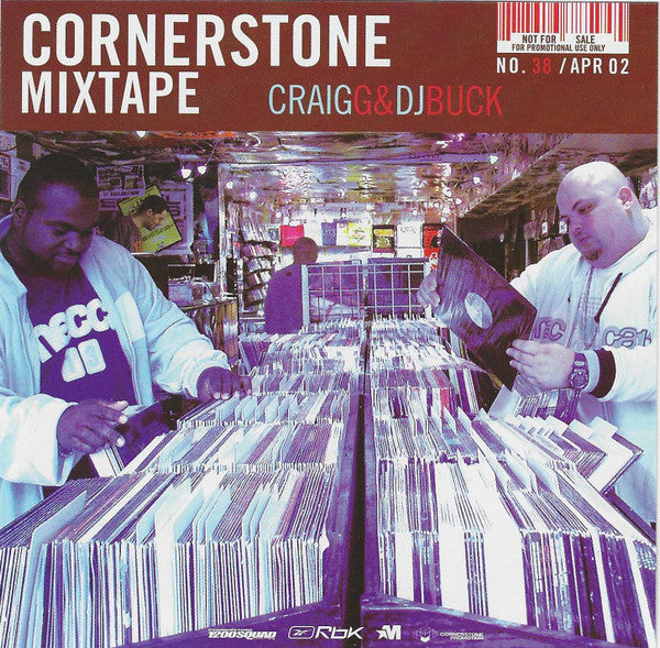 Craig G*, DJ Buck (5), Various : Cornerstone Mixtape No. 38 / Apr 02 (CD, Mixed, Mixtape, Promo + CD, Comp, Enh, Promo)