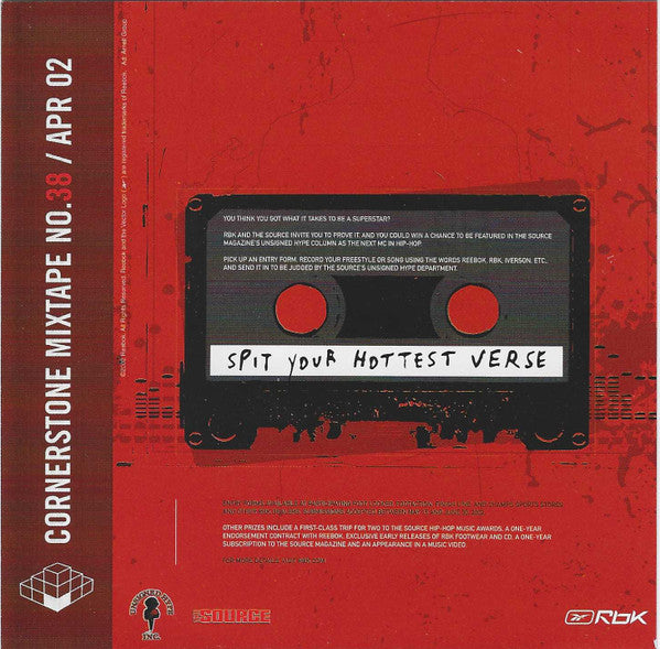 Craig G*, DJ Buck (5), Various : Cornerstone Mixtape No. 38 / Apr 02 (CD, Mixed, Mixtape, Promo + CD, Comp, Enh, Promo)