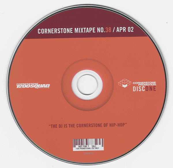 Craig G*, DJ Buck (5), Various : Cornerstone Mixtape No. 38 / Apr 02 (CD, Mixed, Mixtape, Promo + CD, Comp, Enh, Promo)