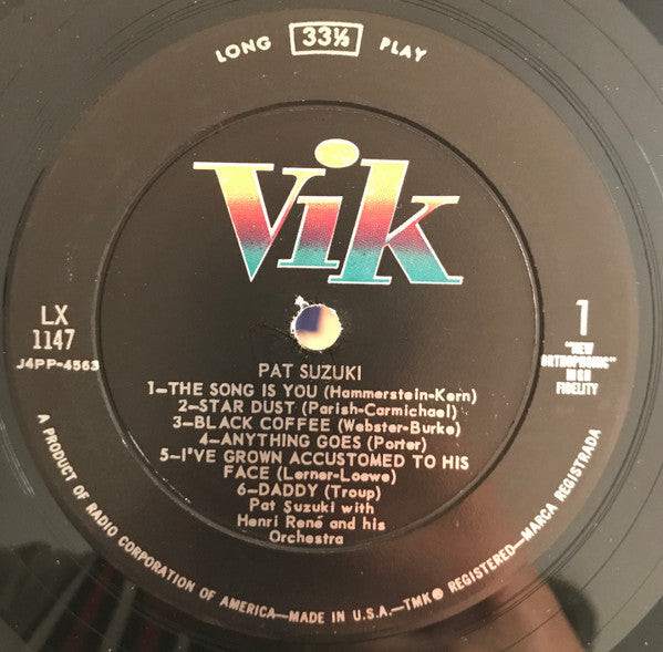 Pat Suzuki : Pat Suzuki (LP, Album, Mono, Ind)
