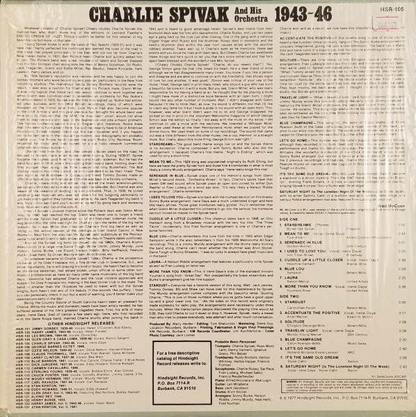 Charlie Spivak And His Orchestra : The Uncollected Charlie Spivak, 1943-1946 (LP, Mono)