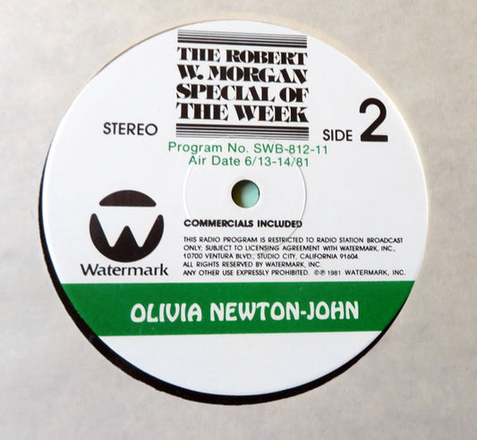 Olivia Newton-John : The Robert W. Morgan Special Of The Week (LP, Transcription)