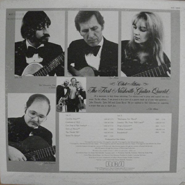 Chet Atkins : The First Nashville Guitar Quartet (LP, Album, Bla)