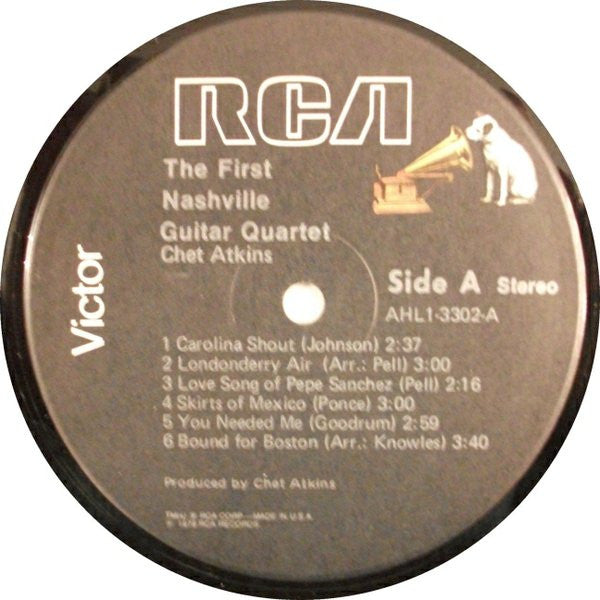 Chet Atkins : The First Nashville Guitar Quartet (LP, Album, Bla)