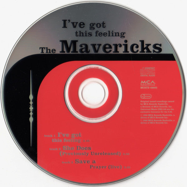 The Mavericks : I've Got This Feeling (CD, Single)