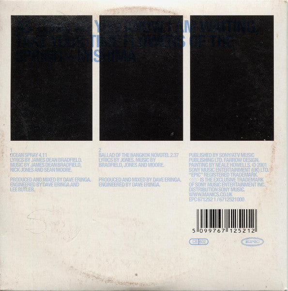 Manic Street Preachers : Ocean Spray (CD, Single, Car)