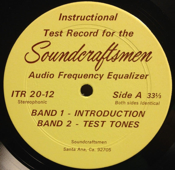 Unknown Artist : Instructional Test Record (LP)