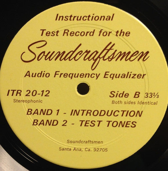 Unknown Artist : Instructional Test Record (LP)