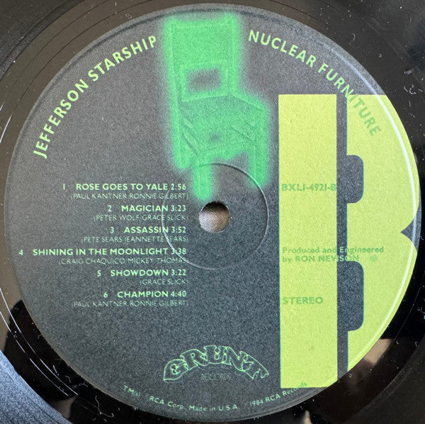 Jefferson Starship : Nuclear Furniture (LP, Album, Ind)