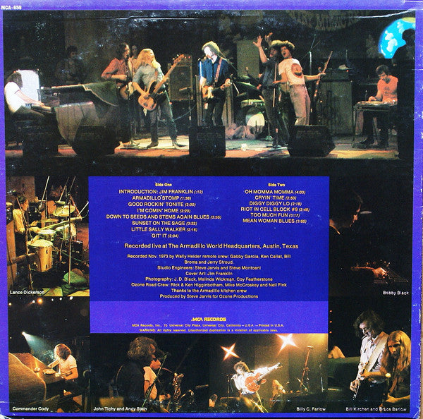 Commander Cody And His Lost Planet Airmen : Live From Deep In The Heart Of Texas (LP, Album, RE, Glo)