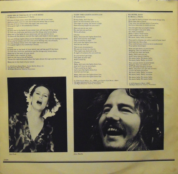 The Jan Park Band : The Jan Park Band (LP, Album, Promo, Pit)