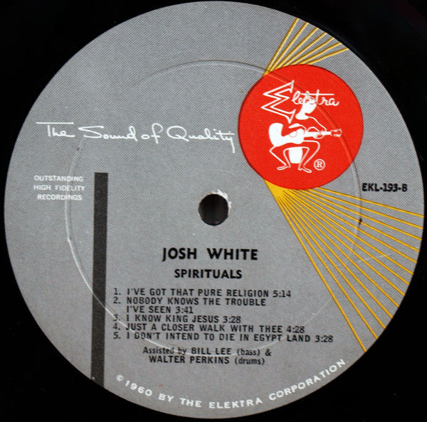 Josh White : Spirituals & Blues (LP, Mono)