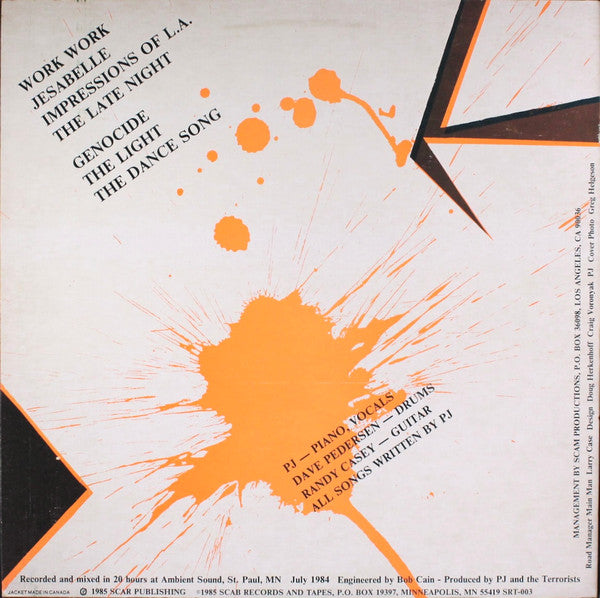 PJ And The Terrorists : Territory (12")